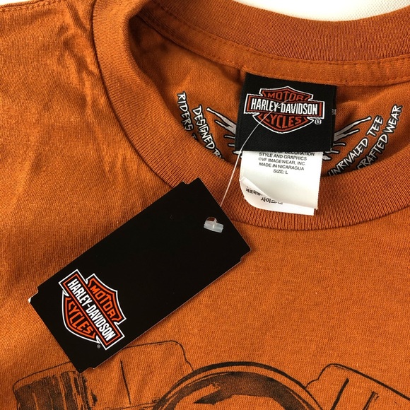 🥂Sold🥂Harley Davidson WA Lone Wolf T Shirt Short - Picture 6 of 8